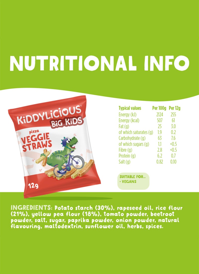 Kiddylicious Gluten Free Pizza Veggie Finger Snacks For Kids 4 x 12g - Image 3